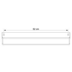 Sealskin Brix Wandrek Met Handdoekrek 55 Cm Wit 23 Sealskin Brix Wandrek Met Handdoekrek 55 Cm Wit -Badkamer Verkoop 123 3325