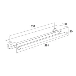 Tiger Dubbel Handdoekrek Boston Chroom 11 Tiger Dubbel Handdoekrek Boston Chroom -Badkamer Verkoop 123 3342