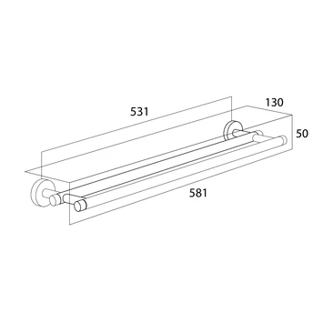 Tiger Dubbel Handdoekrek Boston Chroom 7 Tiger Dubbel Handdoekrek Boston Chroom - Afbeelding 5