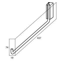 Tiger Handdoekrek Cliqit Donkergrijs RVS -Badkamer Verkoop 123 3365