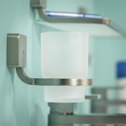 Tiger Bekerhouder Impuls Hangend Met Beker RVS 8 Tiger Bekerhouder Impuls Hangend Met Beker RVS -Badkamer Verkoop 123 3474