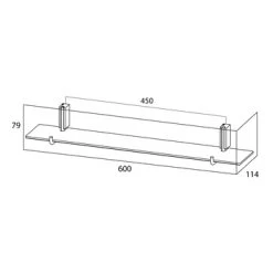 Tiger Planchet Cliqit Donkergrijs RVS -Badkamer Verkoop 123 3503