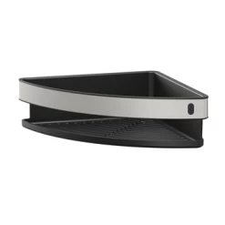 Tiger Hoekdouchemand Cooper 21 Cm RVS/zwart -Badkamer Verkoop 123 3516