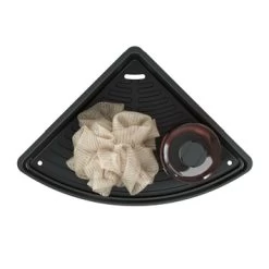 Tiger Hoekdouchemand Cooper 21 Cm RVS/zwart -Badkamer Verkoop 123 3518