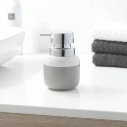 Sealskin Zeepdispenser Sphere Lichtgrijs Keramiek -Badkamer Verkoop 123 3533