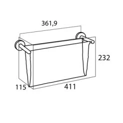 Tiger Magazine Houder Boston RVS Glans -Badkamer Verkoop 123 3633