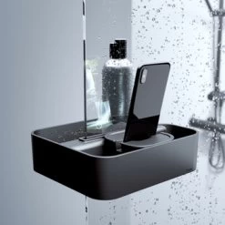 Tiger Douchemand Voor Douchewand 2-store Zwart -Badkamer Verkoop 123 3643