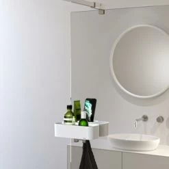 Tiger Douchemand Voor Douchewand 2-store Wit -Badkamer Verkoop 123 3659