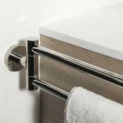 Tiger Dubbel Handdoekrek Boston Met Draaibare Armen Chroom -Badkamer Verkoop 123 3748