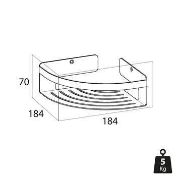 Tiger Caddy Hoekkorf Klein Zwart 9 Tiger Caddy Hoekkorf Klein Zwart - Afbeelding 7