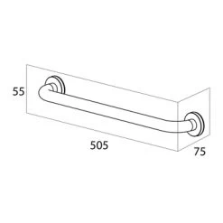 Handson Wandkorf Smart RVS -Badkamer Verkoop 123 3773