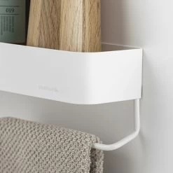 Sealskin Brix Wandrek Met Handdoekrek 35 Cm Wit -Badkamer Verkoop 123 3781