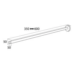 Tiger Telescopisch Handdoekrek Boston RVS -Badkamer Verkoop 123 3797