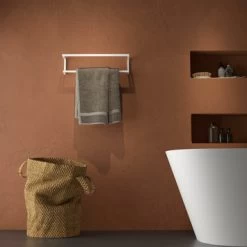 Sealskin Carré Handdoekrek 48 Cm Wit -Badkamer Verkoop 123 3885