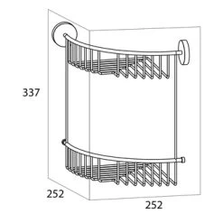 Handson Hoekkorf Smart Dubbel Groot RVS -Badkamer Verkoop 123 3900