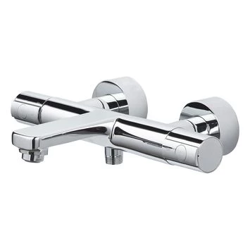 Aqualino Thermostatische Badkraan Elvo Chroom 15 Cm 3 Aqualino Thermostatische Badkraan Elvo Chroom 15 Cm