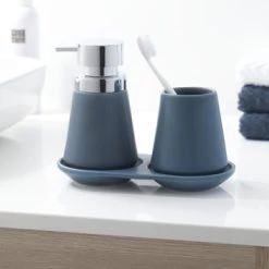 Sealskin Zeepbakje Conical Porselein Blauw -Badkamer Verkoop 123 3916