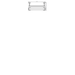 Haceka Handdoekrek Edge Chroom -Badkamer Verkoop 123 3946