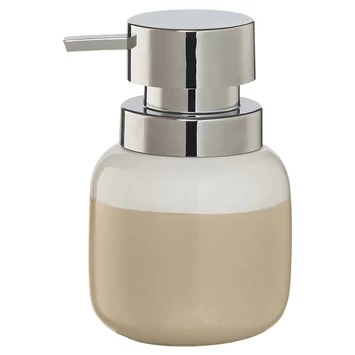 Sealskin Zeepdispenser Sphere Porcelein Zand 3 Sealskin Zeepdispenser Sphere Porcelein Zand