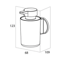Tiger Zeepdispenser Hangend Tune Zwart -Badkamer Verkoop 123 4004
