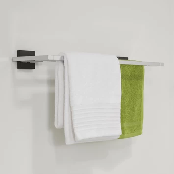 Tiger Dubbel Handdoekrek Zenna Chroom/Wengé 5 Tiger Dubbel Handdoekrek Zenna Chroom/Wengé - Afbeelding 3