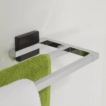 Tiger Dubbel Handdoekrek Zenna Chroom/Wengé 6 Tiger Dubbel Handdoekrek Zenna Chroom/Wengé - Afbeelding 4