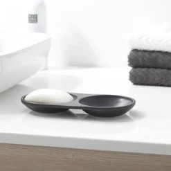 Sealskin Zeepbakje Conical Porselein Zwart -Badkamer Verkoop 123 4026