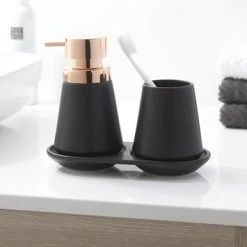 Sealskin Zeepbakje Conical Porselein Zwart -Badkamer Verkoop 123 4030