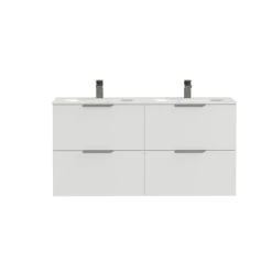 Tiger Badkamermeubel Studio 120cm Hoogglans Wit Met Platte RVS Greep 7 Tiger Badkamermeubel Studio 120cm Hoogglans Wit Met Platte RVS Greep -Badkamer Verkoop 123 408