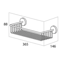 Handson Wandkorf Smart Chroom -Badkamer Verkoop 123 4124