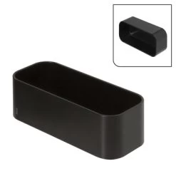 Tiger Wandrek/douchemand 2-store 25cm Zwart -Badkamer Verkoop 123 4198