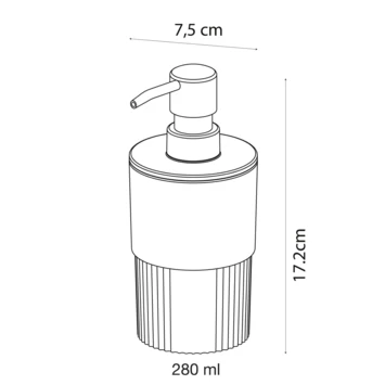 Sealskin Zeepdispenser Brave Staand Zwart 12 Sealskin Zeepdispenser Brave Staand Zwart - Afbeelding 10