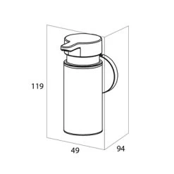 Tiger Zeepdispenser Noon Klein Zwart -Badkamer Verkoop 123 4250