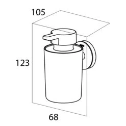 Tiger Zeepdispenser Urban Hangend Zwart -Badkamer Verkoop 123 4270