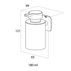 Tiger Zeepdispenser Colar Hangend RVS -Badkamer Verkoop 123 4335