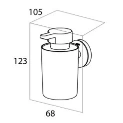 Tiger Zeepdispenser Urban Hangend Wit -Badkamer Verkoop 123 435