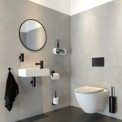 Tiger Wandrek/douchemand 2-store 25cm Wit -Badkamer Verkoop 123 4384