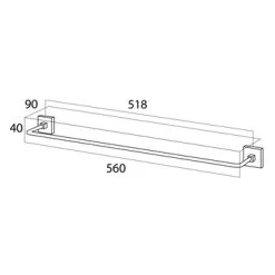 Tiger Handdoekrek Melbourne Chroom 11 Tiger Handdoekrek Melbourne Chroom -Badkamer Verkoop 123 4392
