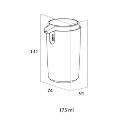 Tiger Zeepdispenser Carv Vrijstaand 175 Ml Zwart -Badkamer Verkoop 123 4397