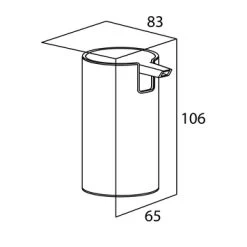 Tiger Zeepdispenser Boston Staand RVS Glans -Badkamer Verkoop 123 4402