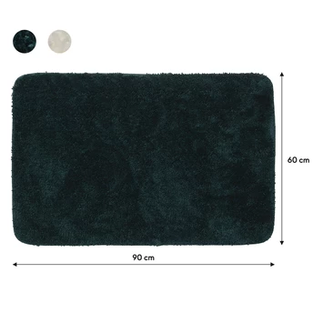 Sealskin Badmat Angora 60x90cm Donkergroen 8 Sealskin Badmat Angora 60x90cm Donkergroen - Afbeelding 6