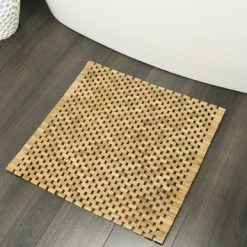 Sealskin WC Mat Woodblock Teak 60x60 Cm -Badkamer Verkoop 123 4540