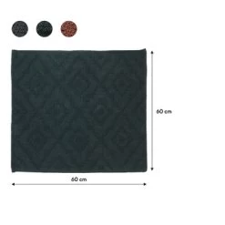 Sealskin Badmat Aztec 60x60cm Donkergroen 16 Sealskin Badmat Aztec 60x60cm Donkergroen -Badkamer Verkoop 123 4643