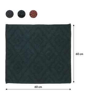 Sealskin Badmat Aztec 60x60cm Donkergroen 8 Sealskin Badmat Aztec 60x60cm Donkergroen - Afbeelding 6