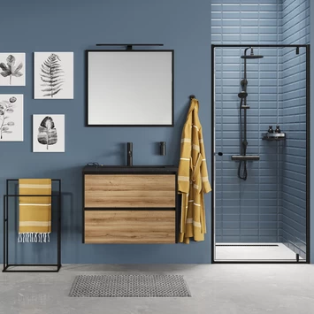 Sealskin Badmat Trellis Zwart 60x90cm 8 Sealskin Badmat Trellis Zwart 60x90cm - Afbeelding 6