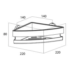 Tiger Douchemand Noon Hoek RVS -Badkamer Verkoop 123 477