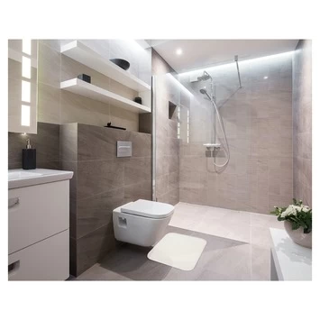 Differnz Badmat Altera 60x60 Cm Gebroken Wit 4 Differnz Badmat Altera 60x60 Cm Gebroken Wit - Afbeelding 2