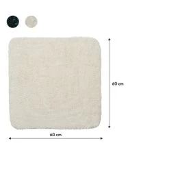 Sealskin Badmat Angora 60x60cm Off-white -Badkamer Verkoop 123 4844