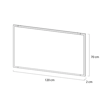 Tiger S-Line Frame Spiegel 120x70 Cm Mat Wit 6 Tiger S-Line Frame Spiegel 120x70 Cm Mat Wit - Afbeelding 4