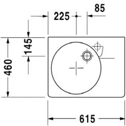 Duravit Wastafel Scola Rechts 61.4x45.9x22.4 Cm 6 Duravit Wastafel Scola Rechts 61.4x45.9x22.4 Cm -Badkamer Verkoop 123 4940